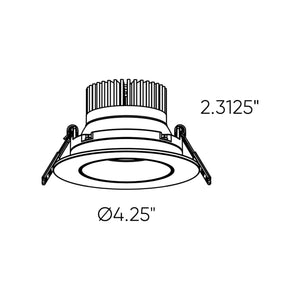 Revolve Pro Dals Connect Smart 3.5" Gimbal Recessed Downlight