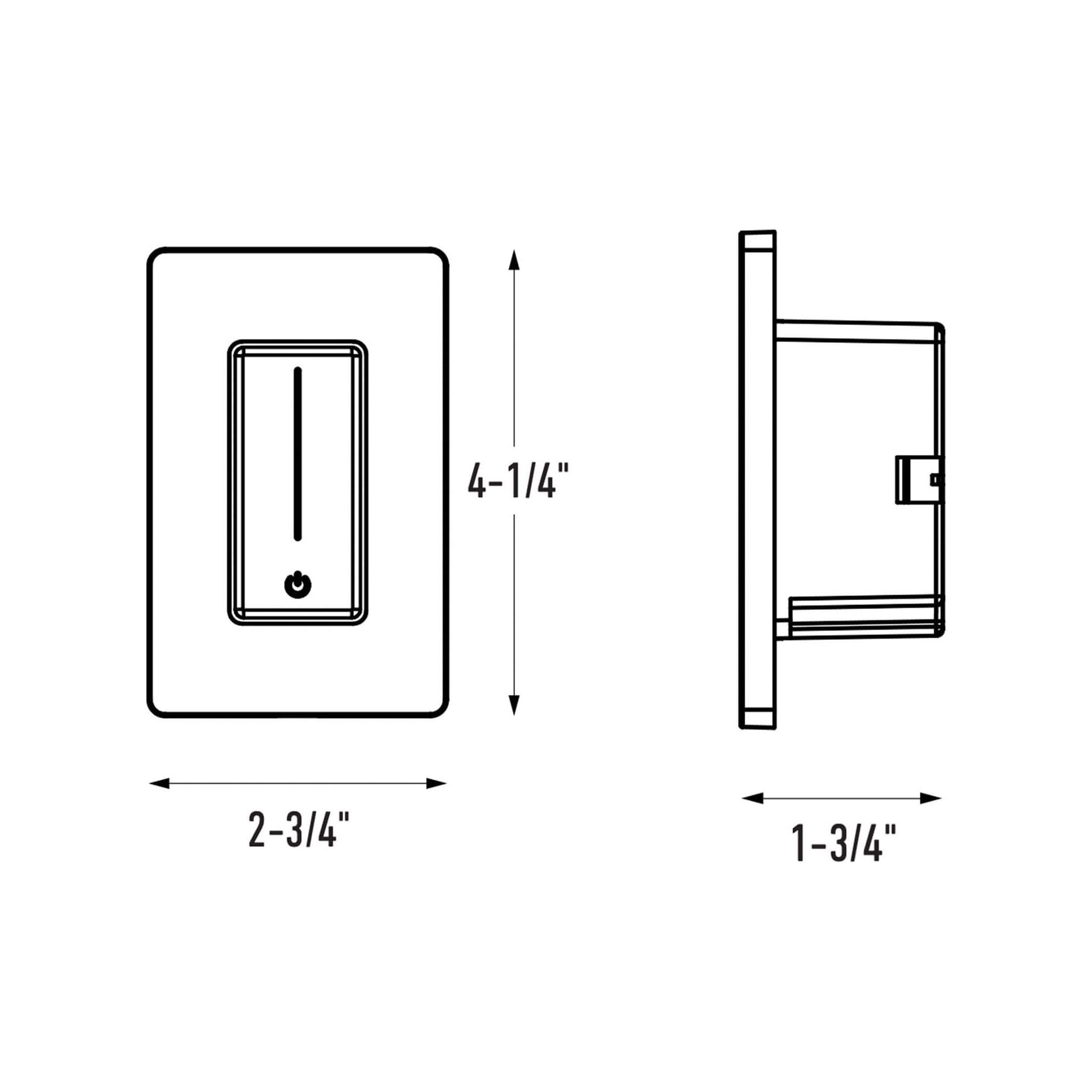 Slide Dimmer with Integrated Driver 120V AC, 12DC, 60W