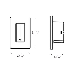 Slide Dimmer with Integrated Driver 120V AC, 12DC, 60W