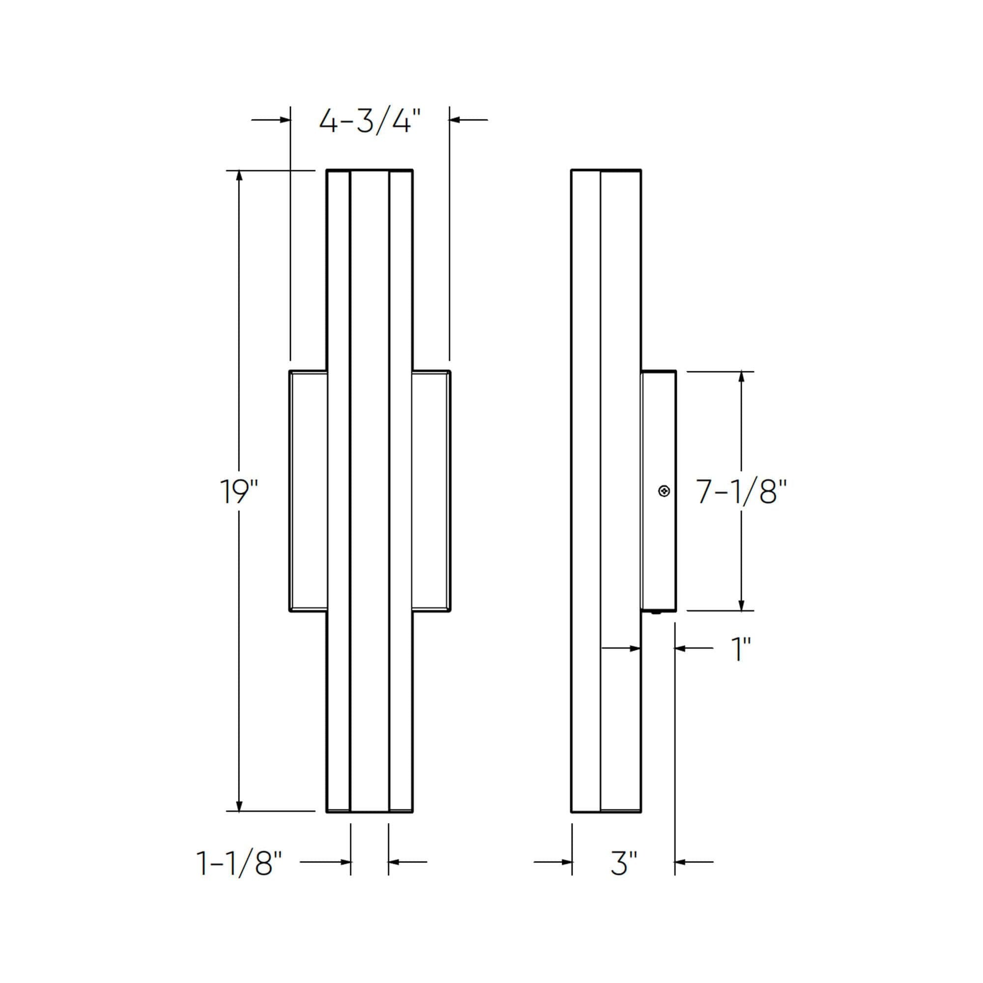 Architect Wall 19" Smart LED Linear Wall Sconce