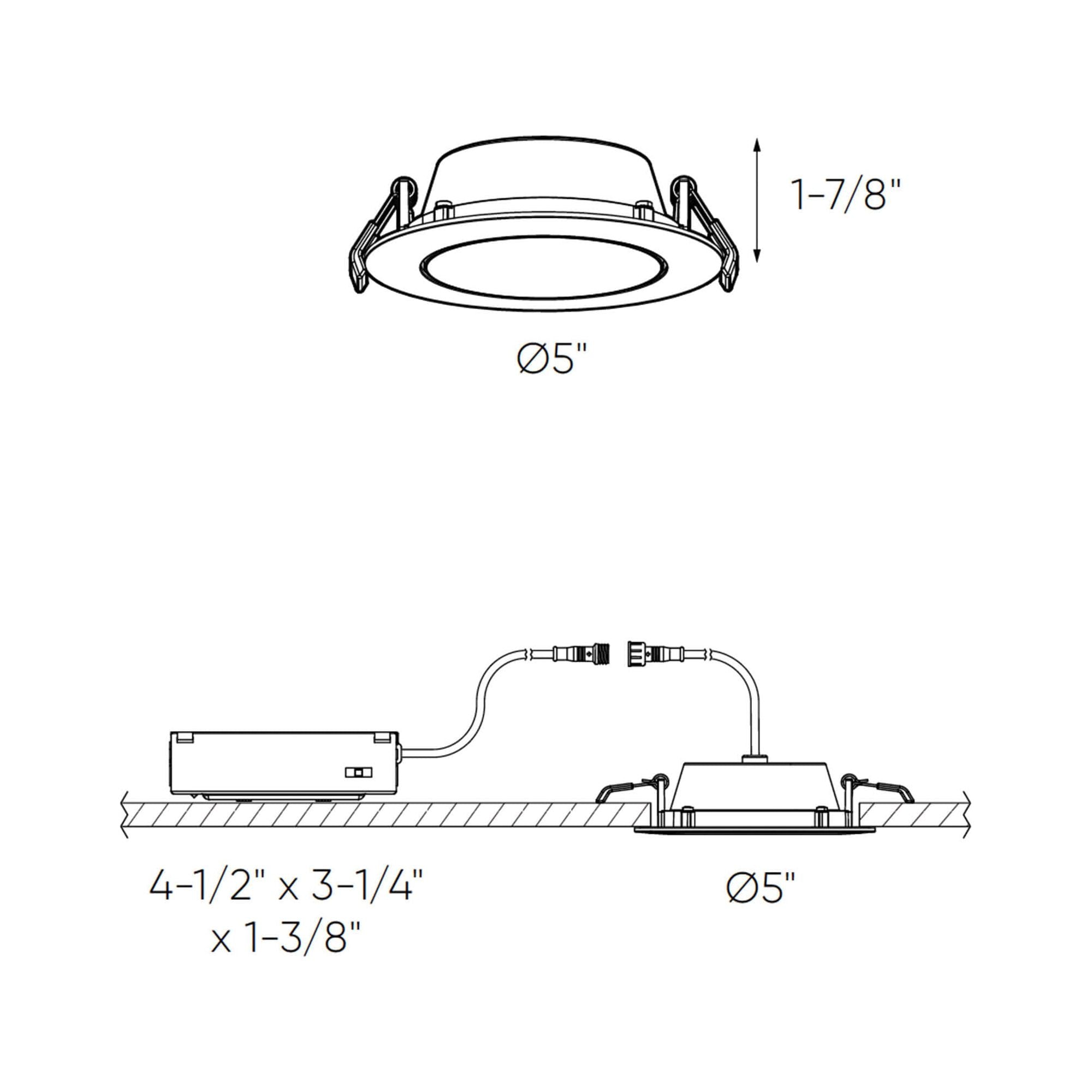 Fusion 5" CCT Round Gimbal Recessed Light