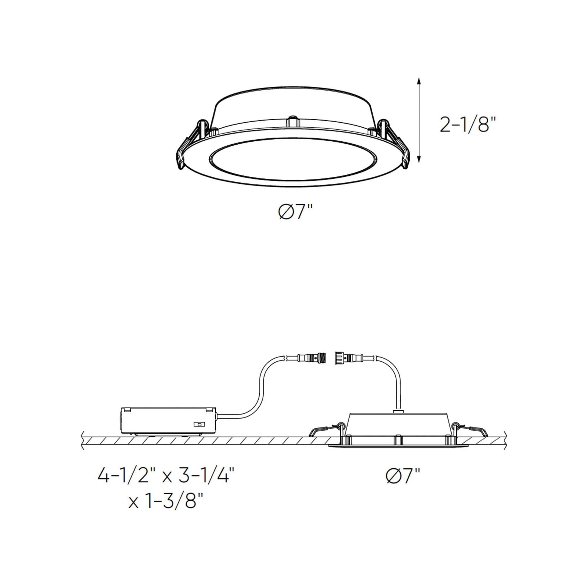 Fusion 7" CCT Round Gimbal Recessed Light