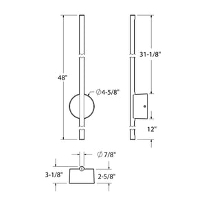 Midnight 48" Indirect Linear Wall Sconce