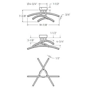 Sway 20" Flush Mount