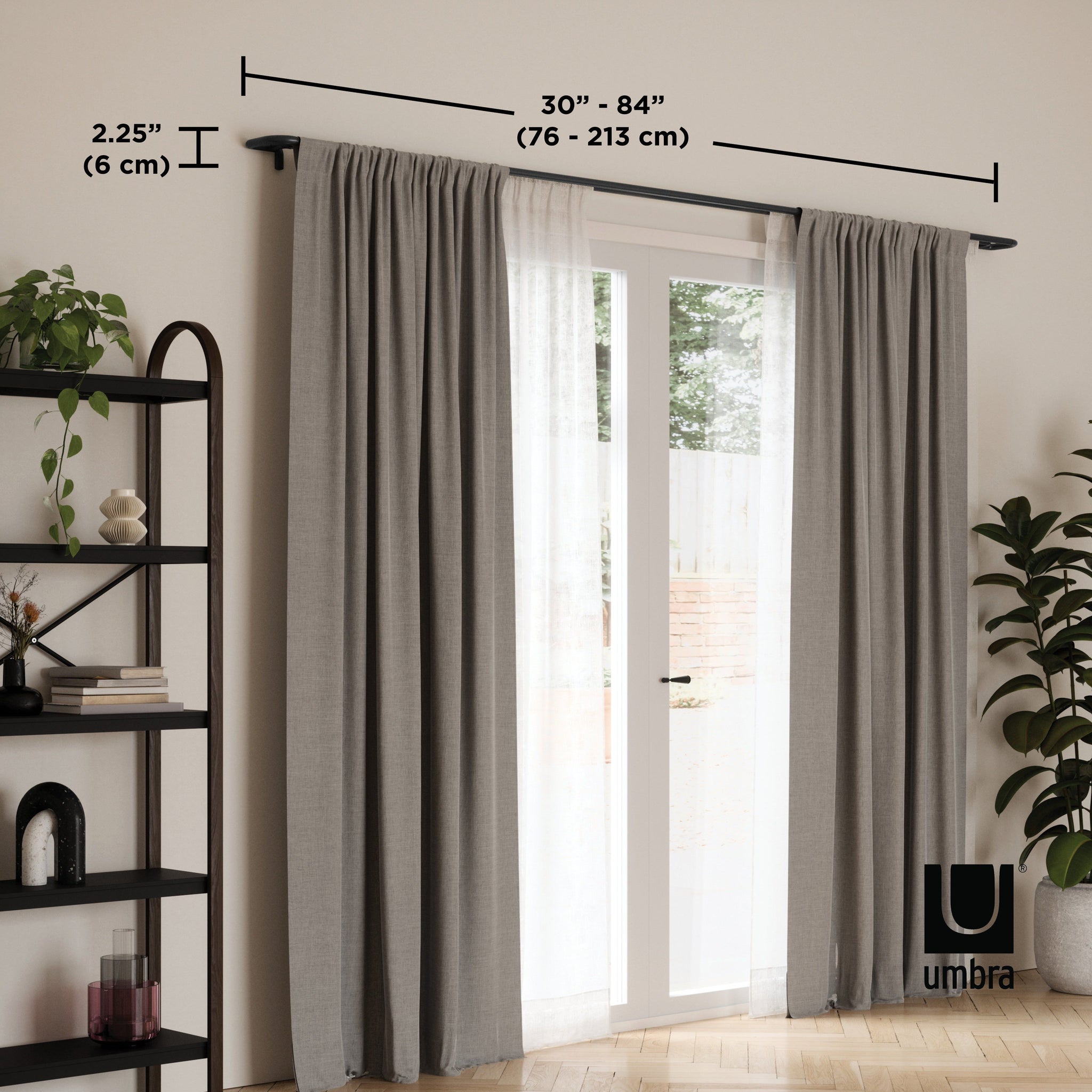 Twilight Expandable Double Curtain Rod