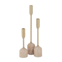 Vesta Indoor Iron Tapered Candle Holder (Set of 3)