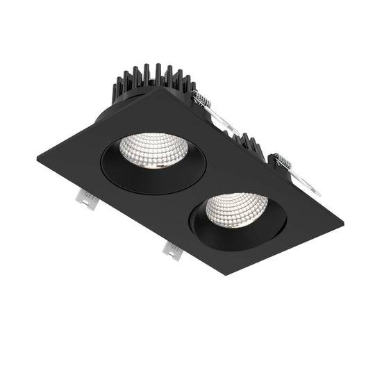 Revolve Double 3.5" Regressed Gimbal Downlight