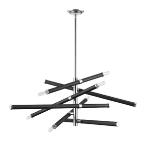 Crosspiece 39" Wide 6-Light Chandelier