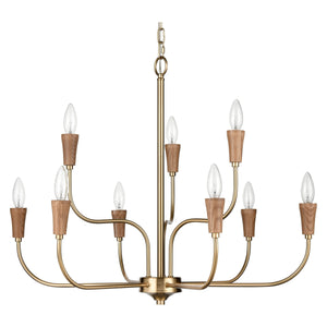 Inga 29" Wide 9-Light Chandelier