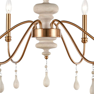French Connection 38" Wide 6-Light Chandelier
