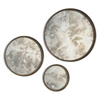 Shire 20/15/10" Tall Round Wall Mirror