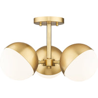Realm Sphere 3-Light Semi Flush Mount