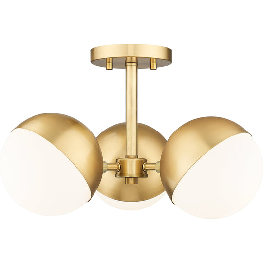 Realm Sphere 3-Light Semi Flush Mount