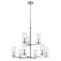 Crosby 32.5" 9-Light 2-Tier Chandelier