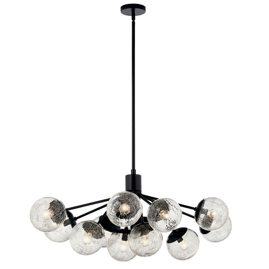 Silvarious 48" 12-Light Linear Convertible Chandelier
