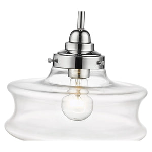 Keal 10" 1-Light Convertible Semi-Flush / Pendant