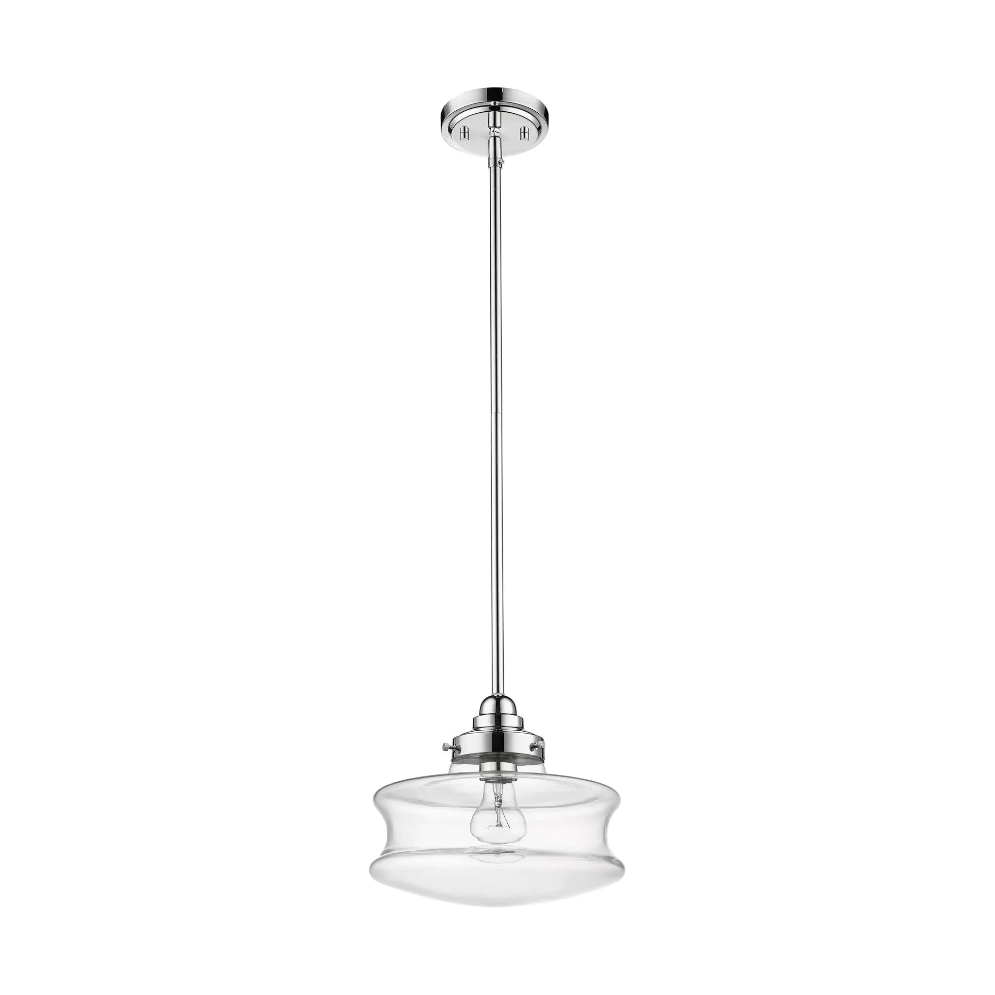 Keal 10" 1-Light Convertible Semi-Flush / Pendant