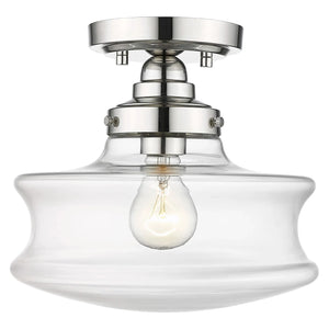 Keal 10" 1-Light Convertible Semi-Flush / Pendant