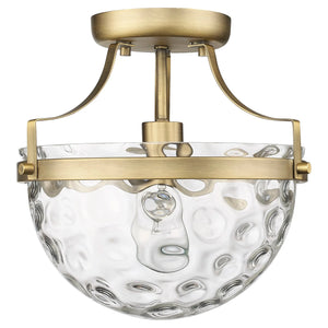 Quinn 10.5" 1-Light Semi-Flush