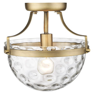 Quinn 10.5" 1-Light Semi-Flush