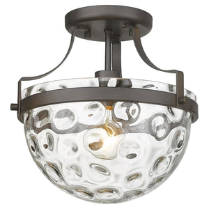 Quinn 10.5" 1-Light Semi-Flush