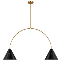 Cambre 2-Lighted Large Linear Chandelier