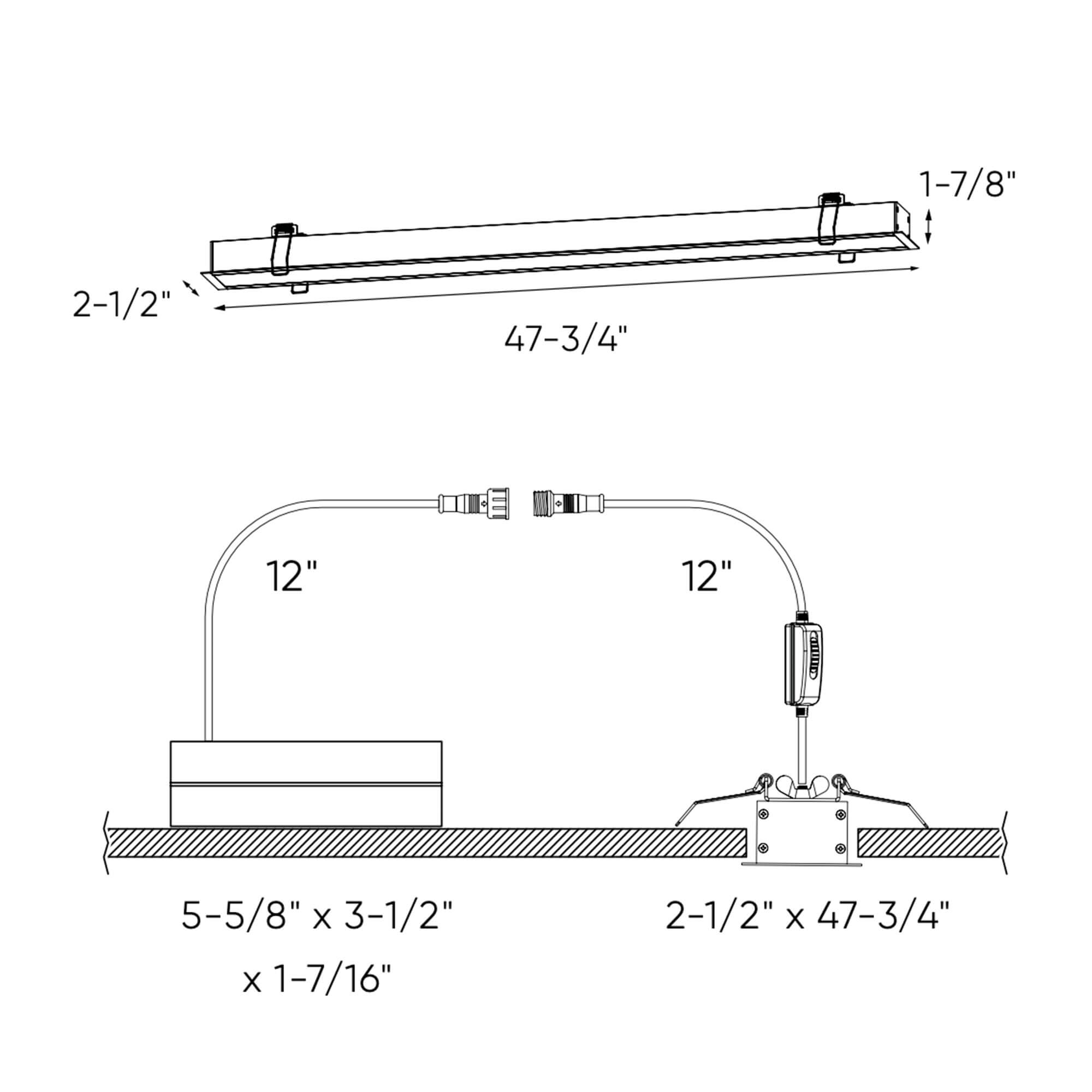 Boulevard Recessed Linear 48" 5CCT