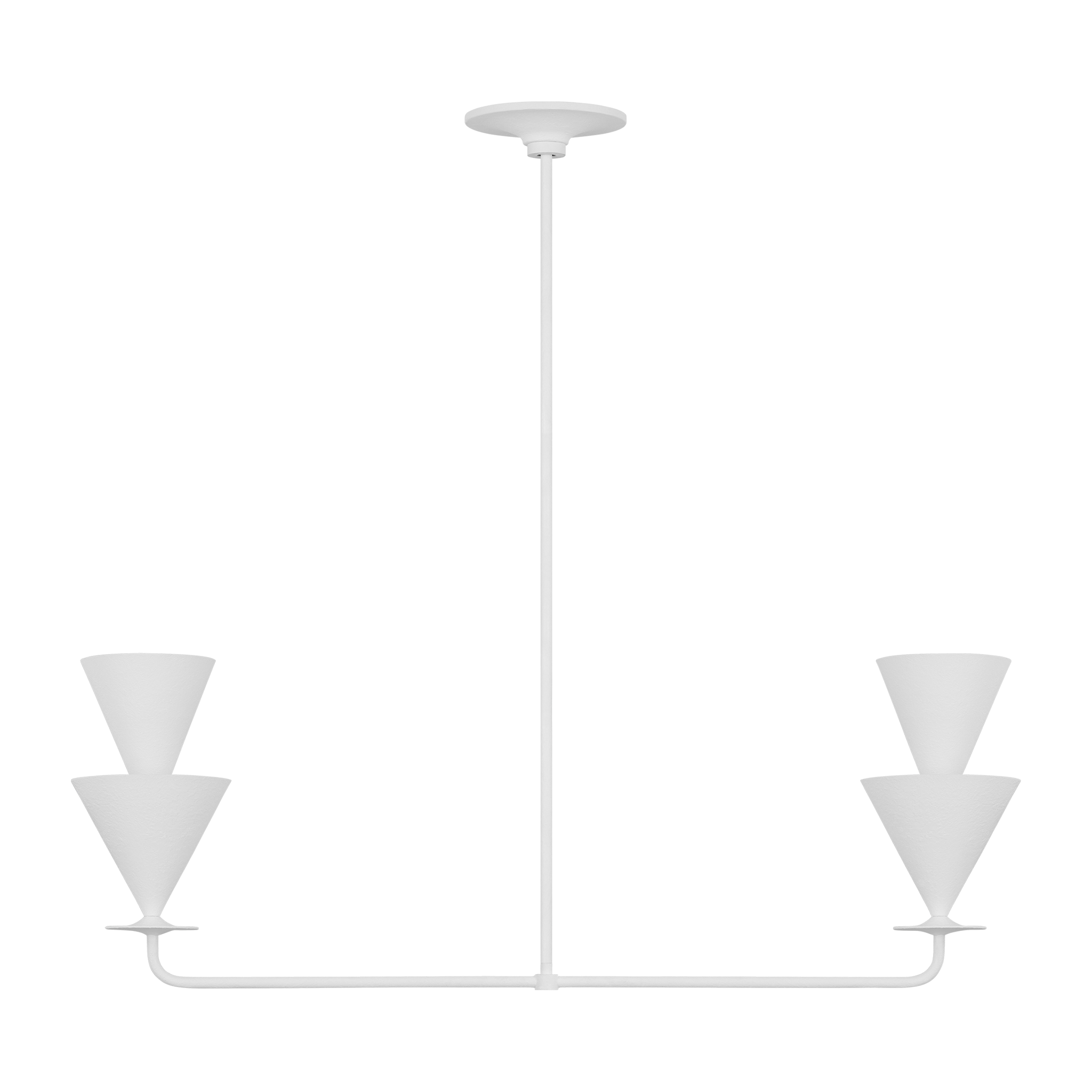 Cornet 2-Light Medium Linear Chandelier