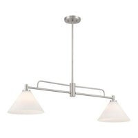 2-Light Linear Chandelier