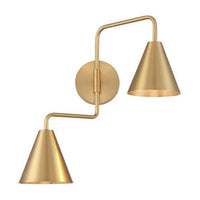 2-Light Adjustable Wall Sconce