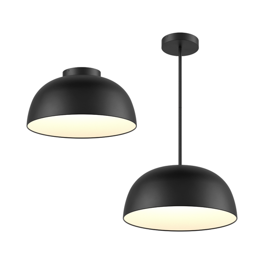 20" 2-1 Pendant and Flush Mount (6 Stems)