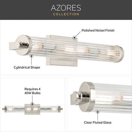 Azores 25" 4-Light Linear Vanity Light