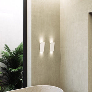 Angled Plane Narrow LED Sconce