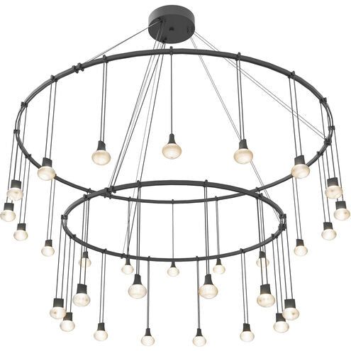 Suspenders 32"/48" Double Ring with Crystal Oval Luminaires