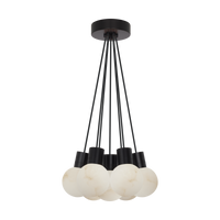 Mina Alabaster 7-Light Small Chandelier