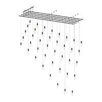 Suspenders 48" x 96" Parallels with Height Adjustable Etched Teardrop Luminaires