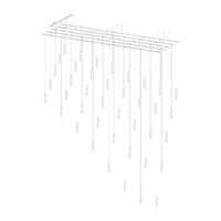 Suspenders 48" x 96" Parallels with Height Adjustable Etched Teardrop Luminaires