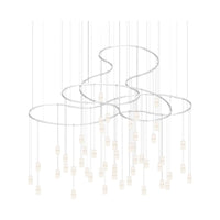 Suspenders 3-Tier Path Matrix with Height Adjustable Etched Through Cylinder Luminaires