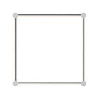 Purolinear 360 24" Square LED Wall Bar