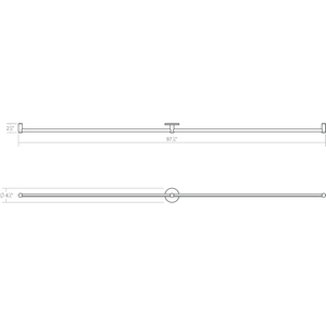 Purolinear 360 48" Double Linear LED Wall Bar