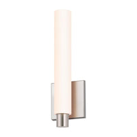 Tubo Slim LED 12" LED Sconce with Drum Trim