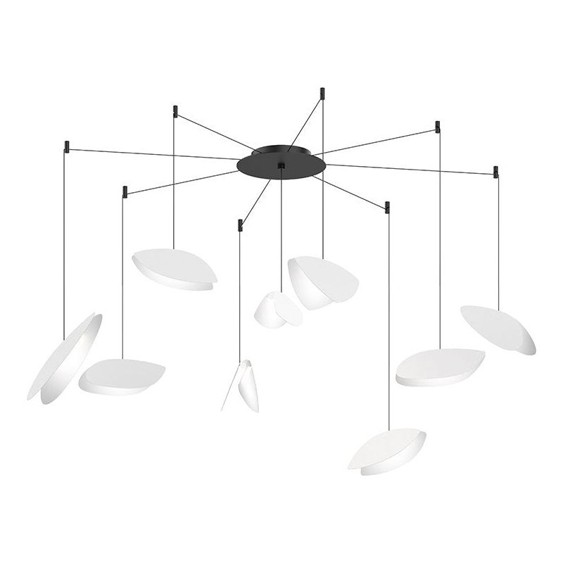 Papillons 9-Light Swag LED Chandelier