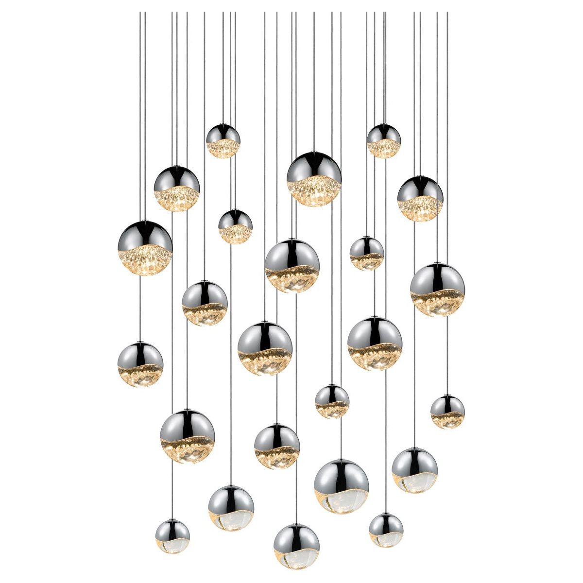 Grapes 24-Light Round Assorted LED Pendant