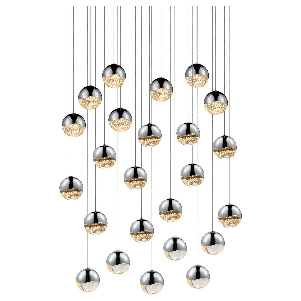 Grapes 24-Light Round Medium LED Pendant