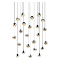 Grapes 24-Light Round Small LED Pendant