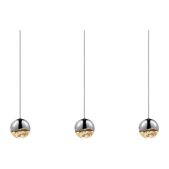 Grapes 3-Light Rectangle Medium LED Pendant