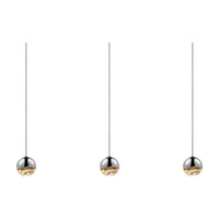 Grapes 3-Light Rectangle Small LED Pendant