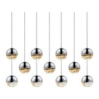 Grapes 11-Light Rectangle Medium LED Pendant