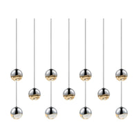 Grapes 11-Light Rectangle Small LED Pendant