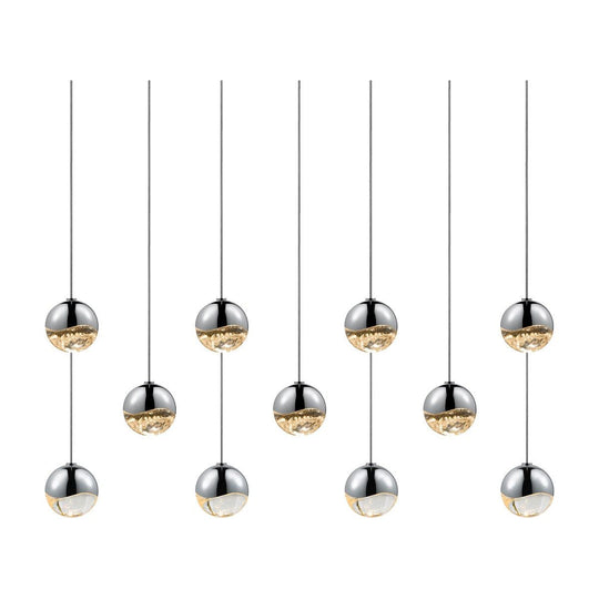 Grapes 11-Light Rectangle Small LED Pendant
